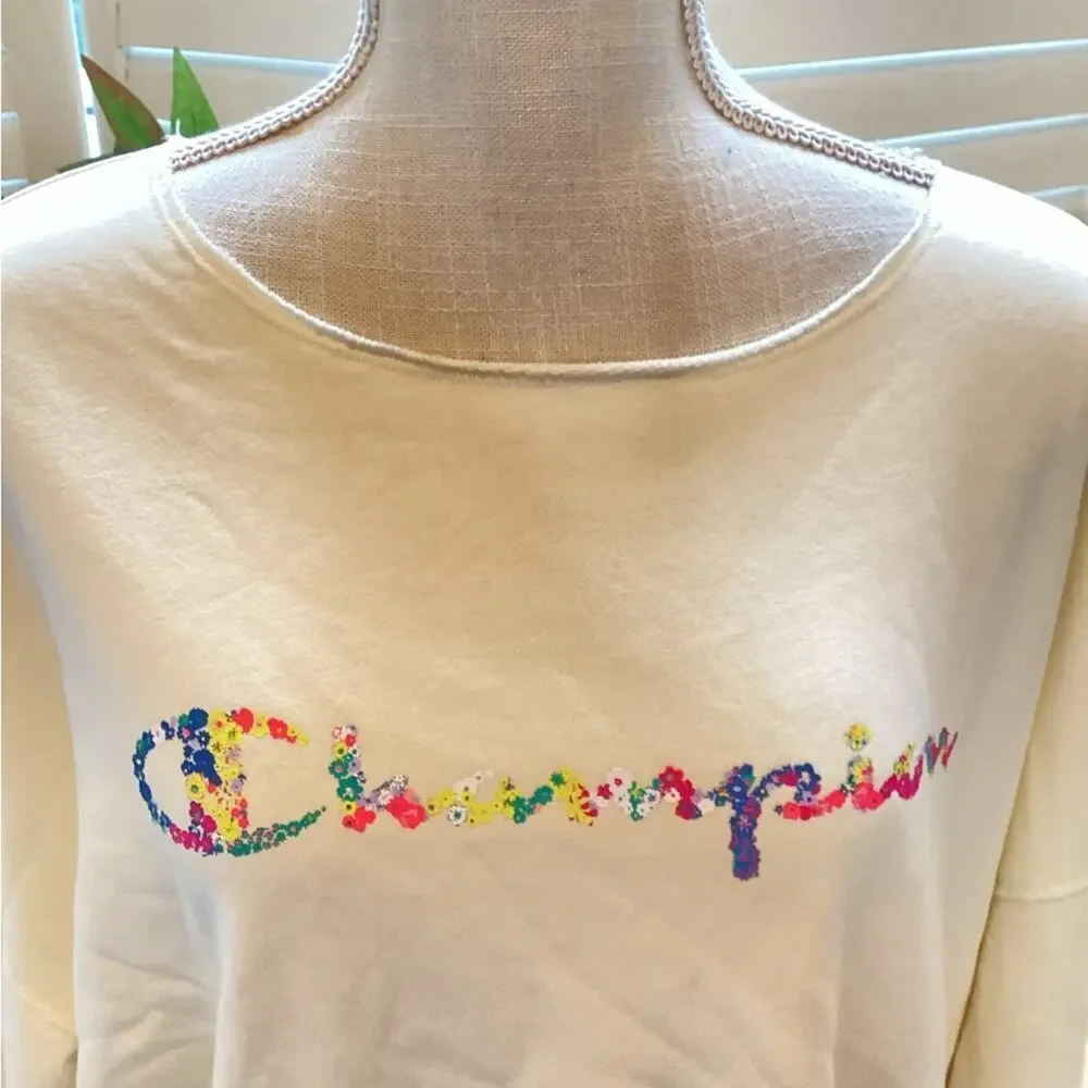 CHAMPIAN FLORAL SWEATSHIRT NWOT MULTI COLOR SIZE LARGE
